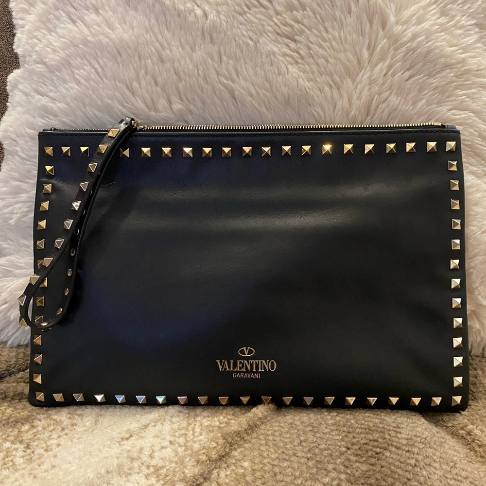 Valentino Rock Stud Clutch with strap - Like New